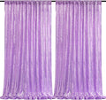 B-COOL Sequin Backdrop Curtains 2 Packs 5ftx8ft Lavender Sparkle Backdrop Fabric Glitter Photography Drapes for Party Wedding Birthday Decoration