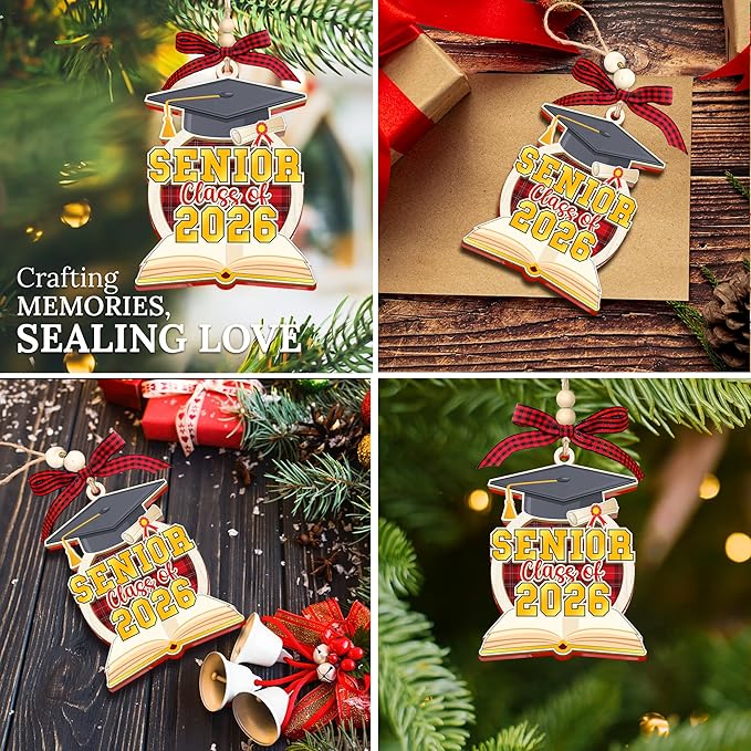 HEXMOZ Graduation Ornaments Class of 2026 - Senior 2026 Ornament - Graduation Gift for High School, College Seniors, Congratulations Gifts for Last Year Students - Xmas Ornaments Decorations