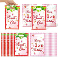 ArianQicult Berry First Birthday Party Favor Bags - 50Pcs Strawberry Sweet One Goody Candy Treat Gift Bags 1st Birthday Party Decorations for Kids Boys Girls Baby Shower Party Supplies