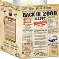 26th Birthday Card for Women Men - Back In 2000 Newspaper - 26 th Happy BIRTHDAY card - 26 birthday gift for Her Him - JUMBO size - 26th birthday decorations Dad Mom - Best gifts for 26 year old