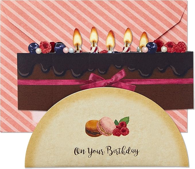 Hallmark Pop Up Birthday Card (Chocolate Cake)