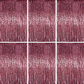 3.3 x 6.6 ft Foil Fringe Backdrop Curtains, Tinsel Streamers Party Decorations, Fringe Backdrop for Birthday, Baby Shower, Gender Reveal, Graduation (6, Burgundy)