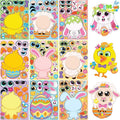 JOYIN 36 Sheet Easter Stickers Match Make a Face Stickers with Chick Bunny Sheep Egg Pattern, for Kids, Decorations for Water Bottle, Basket Stuffers,Classroom Prizes Easter Egg Hunt