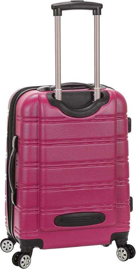 Rockland Melbourne Hardside Expandable Spinner Wheel Luggage, Carry-On 20", Magenta