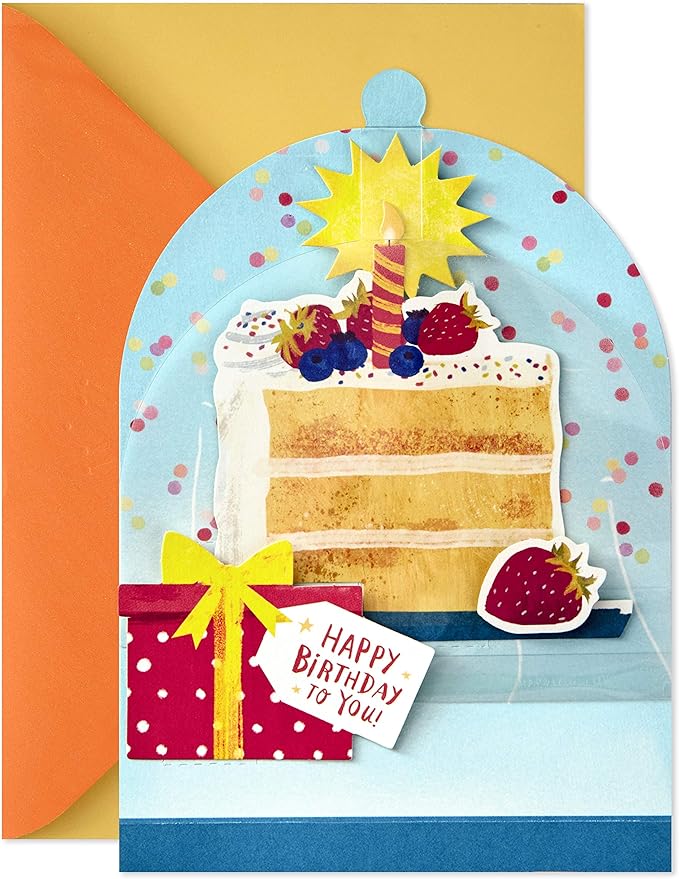 Hallmark Paper Wonder Displayable Pop Up Birthday Card (Birthday Cake)
