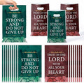Christian Scripture Party Favor Bag - 50Pcs Religious Bible Verse Goodie Candy Treat Gift Bags, Inspirational Scripture Party Decoration for Christian Easter Church VBS Sunday School Party Supplies