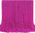 SHAOQINLIN 144 PCS Breast Cancer Awareness Necklaces, Hot Pink Bead Necklace, 33" Pink Mardi Gras Beads, Breast Cancer Awareness Accessories for Parade Supplies