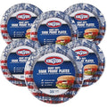 Kingsford Heavy Duty Paper Plates, Patriotic American Flag Disposable Dinner Plates for BBQ Parties, Tailgates, and Outdoor Cookouts, Durable Party Tableware, 10 Inch, 35 Count - 6 Pack