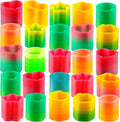 Bedwina Rainbow Spring Toy Assortment - (Pack of 30) Mini Plastic Coil Spring Toy - Bright Colors and Shapes, Goody Bag Filler, Party Prizes and Stocking Stuffers for Kids