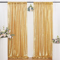 B-COOL Gold Sequin Backdrop Curtain 2 Packs 2ftx8ft Gold Curtains for Wedding Party Backdrop Drapes for Birthday Party Photography Stage Background Decorations