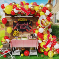 GIHOO Crawfish Boil Party Supplies 145pcs Crawfish Balloon Arch Garland Kit with Inflatable Crawfish Beer Mylar Balloons for Crawfish Boil Birthday Party Decoration