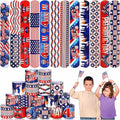 36 Pcs 4th of July Slap Bracelets Bulk Snap Bracelet Party Supplies Favors Classroom Prizes Exchanging Gifts