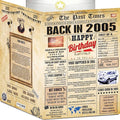 21st Birthday Card for Women Men - Back In 2005 Newspaper - 21 st Happy BIRTHDAY card - 21 birthday gift for Her Him - JUMBO size - 21st birthday decorations Dad Mom - Best gifts for 21 year old