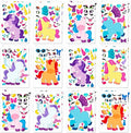 JOYIN 24 Sheets 9"x6" Make a face Stickers for Kids, Make Your Own Monster Unicorn Stickers, Party Favors Kids Crafts, Goodie Bags Stuffers Classroom Activities