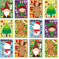 24 Sheets Christmas Stickers Christmas Gifts for Kids Make Your Own Holiday Christmas Stickers for Boys Girls Christmas Party Favors Children Christmas Presents