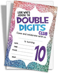 10th Birthday Party Invitations, 20-Count Fill-in Style Birthday Party Invites With Envelopes-HBYQK-B34