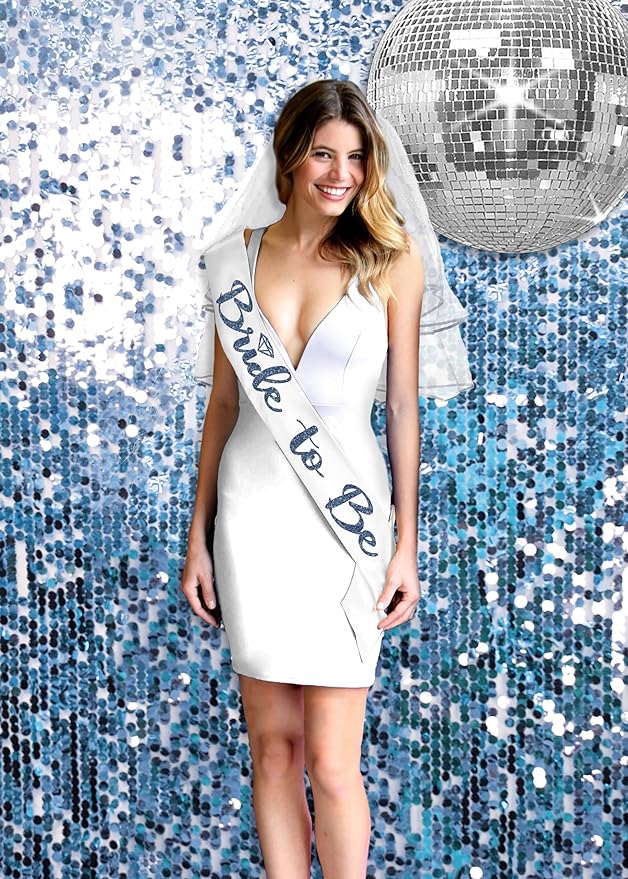 RhinestoneSash Something Blue for Bride - Navy Bridal Party Sash - Denim and Diamonds Bachelorette Party