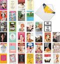 NobleWorks - 36 Assorted Funny Mixed Occasions Blank Greeting Cards Box Set w/Envelopes, Humor B-Day, Get Well for Men, Women (36 Designs, 1 Each) - Big Laughs Collection AC6669XXG-B1x36
