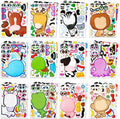 JOYIN 24 Sheets 9"x6" Make a face Stickers for Kids, Make Your Own Stickers with Unicorn, Dinosaur, Sea and Safari Animals, Party Favors Kids Crafts, Goodie Bags Stuffers Classroom Activities