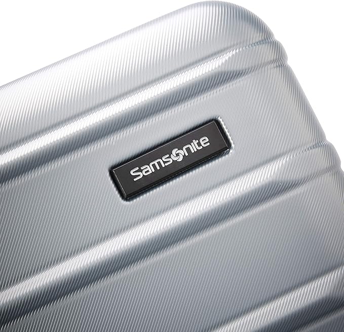 Samsonite Omni 2 Hardside 3 Piece Set - Includes Global Carry-On, Medium, & Large Checked Suitcases - 360° Dual Spinner Wheels - Integrated TSA Lock & Expansion - Amazon Exclusive - Artic Silver