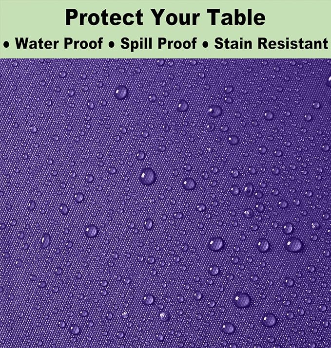 Plastic Purple Tablecloths 3 Pack Violet Disposable Table Covers 54" x 108" Table Cloths for Parties Mermaid Gras Parties Birthdays Weddings, Fits 6 to 8 Foot Rectangle Tables