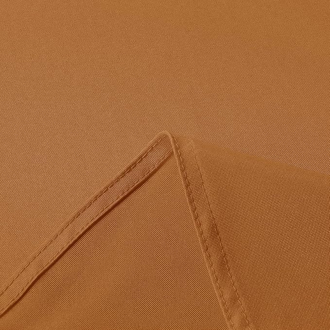 sancua 2 Pack Tablecloth Rectangular 60x102 Inch Light Brown, Thanksgiving Table Cloth Rectangle for 6 Foot Tables - Stain and Wrinkle Resistant Washable Polyester Cover for Fall Dining Parties Bronze
