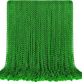 SHAOQINLIN 100 PCS St. Patricks Day Beads Necklace, 30.5" Green Oval Beads Irish Saint Patrick's Necklaces Christmas Necklace for St. Patricks Day Mardi Gras Xmas Parade Throws Party Favors