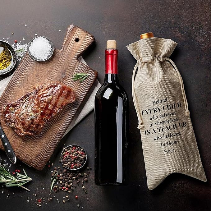 Teacher Wine Bag - Appreciation & Thank You Gift for Teachers & Coworkers