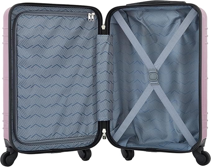 Travelers Club 22" Richmond Spinner Carry-On Luggage, Damson