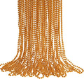 HOOSUN 30 Pack Orange Beads Necklace,Orange Party Decorations Accessories Mardi Gras Beaded Necklace,Parade Throw Accessories Christmas Bead Necklaces for Party Favors,School Event,Celebrations Decor