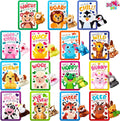 JOYIN 30 Packs Valentine's Day Gifts Cards with Plush Toy for Kids, Valentine's Plush Keychain Toy for Classroom Exchange Cards and Party Favor, Greeting Gifts, Game Prizes