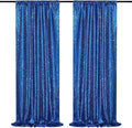 B-COOL Royal Blue Sequin Backdrop Curtains 2 Packs 2ftx8ft Sparkly Backdrop Fabric Glitter Backdrop for Party Ceremony Wedding Background Decoration