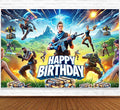 IndoTribe Video Game Birthday Decorations 6x4ft Video Game Supplies Birthday Decorations for Boys Gamer Party Decorations Gaming Party Decorations Birthday Gaming Backdrop Gaming Banner