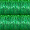 3.3 x 6.6 ft Foil Fringe Backdrop Curtains, Tinsel Streamers Party Decorations, Fringe Backdrop for Birthday, Baby Shower, Gender Reveal, Graduation (6, Green)