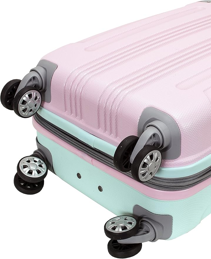Rockland London Hardside Spinner Wheel Luggage, Carry-On 20", Mint