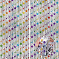 KatchOn, Star Silver Foil Fringe Curtains – Pack of 2 | Silver Fringe Backdrop for Birthday, Labor Day Decorations, Graduation Decorations 2026 | Star Streamers for Rainbow, Space Party Decoration