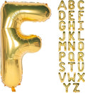 Letter Balloons 40 Inch Giant Jumbo Helium Foil Mylar for Party Decorations Gold F