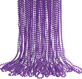 HOOSUN 30 Pack Mardi Gras Beads Necklaces Bulk, Mardi Gras Accessories for Party Favors,Purple Decoration St Patricks Day Necklace Party Supplies Mardi Gras Decor For Party, School Event,Home