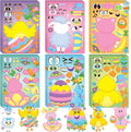 JOYIN 36 Pieces Easter Make A Face Animal Stickers with Easter Egg Themed Match Make Your Own Stickers with Bunny, Egg, Chick, Shell, Sheep, Pig Kids Party Favor Supplies Crafts
