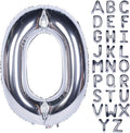 Letter Balloons 40 Inch Giant Jumbo Helium Foil Mylar for Party Decorations Silver O