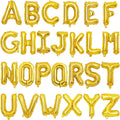 2 Set 52Pcs Gold Alphabet A-Z Letter Balloons 16in Balloon Foil Letter Decorations Party Decor Gold Letter Balloons Alphabet A-Z Party Supplies