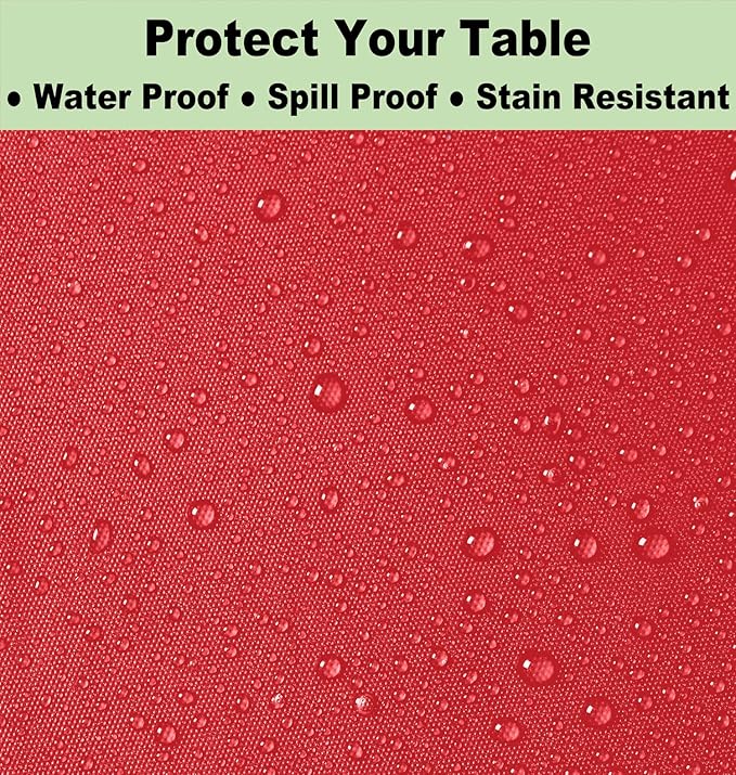 Plastic Red Tablecloths 3 Pack Disposable Table Covers 54 x 108 Inch Ruby Shine Red Table Cloths for Parties Anniversary Thanksgiving Christmas Graduation Wedding, Fits 6 to 8 Foot Rectangle Tables