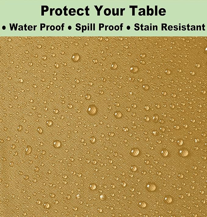 Plastic Gold Tablecloths 3 Pack Disposable Table Covers 54 x 108 Inch Golden Table Cloths for Fall Parties Harvest Graduations Anniversary Thanksgivings Weddings, Fits 6 to 8 Foot Rectangle Tables