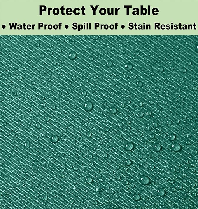 Plastic Dark Green Tablecloths 3 Pack Forest Green Disposable Table Covers 54" x 108" Hunter Green Table Cloths for Tropical Tiki Luau Parties Birthdays Christmas, Fits 6 to 8 Foot Rectangle Tables