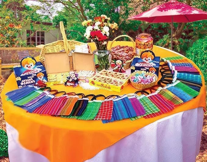 Alondra's Imports (TM Mexican Tote Favor Bags (Mexican Candy Bags, Mini Mercado Mesh, Fiestas Bolsas) 10 x 7 (6 PACK)