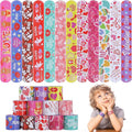 Valentines Slap Bracelets for Kids 36PCS Valentines Day Gifts for Kids Bulk Snap Bracelets Valentine Party Favors Goodie Bag Stuffers Treats Student Classroom Exchange Prizes Decorations Accessories
