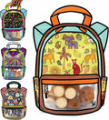 20 Pack Goodie Bags for Kids Birthday Party Supplies - Bulk Gift Bag for Favors, Food, and Candy with Resealable Ziplock Seal (Tropical Crew/Large)