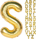 Letter Balloons 40 Inch Giant Jumbo Helium Foil Mylar for Party Decorations Gold S