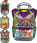 20 Pack Goodie Bags for Kids Birthday Party Supplies - Bulk Gift Bag for Favors, Food, and Candy with Resealable Ziplock Seal (Woosie/Small)
