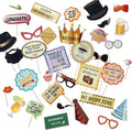 Scapa Pro Retirement Photo Booth Props 36 pc Party Supplies for Pictures and Decorations Includes Colorful Photo Props and Phrase Signs Unisex Retirement Decor